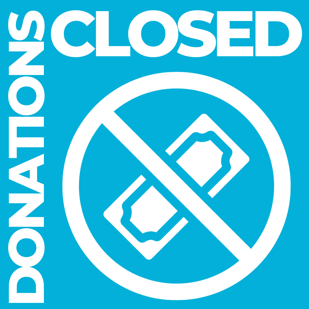 donations closed
