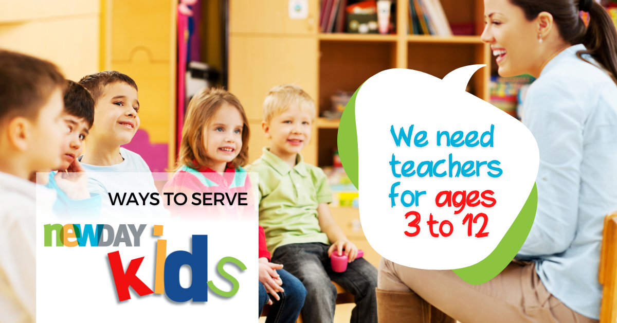 Ways to serve - kids church teachers wanted